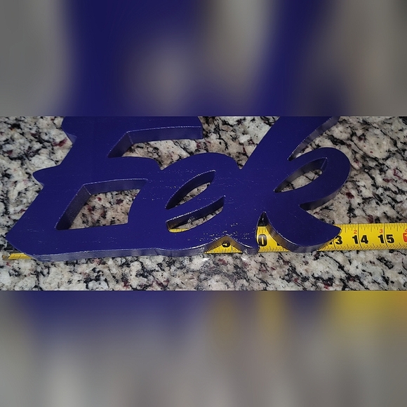 Purple Eek wooden Halloween sign. New and unused. - Picture 5 of 7